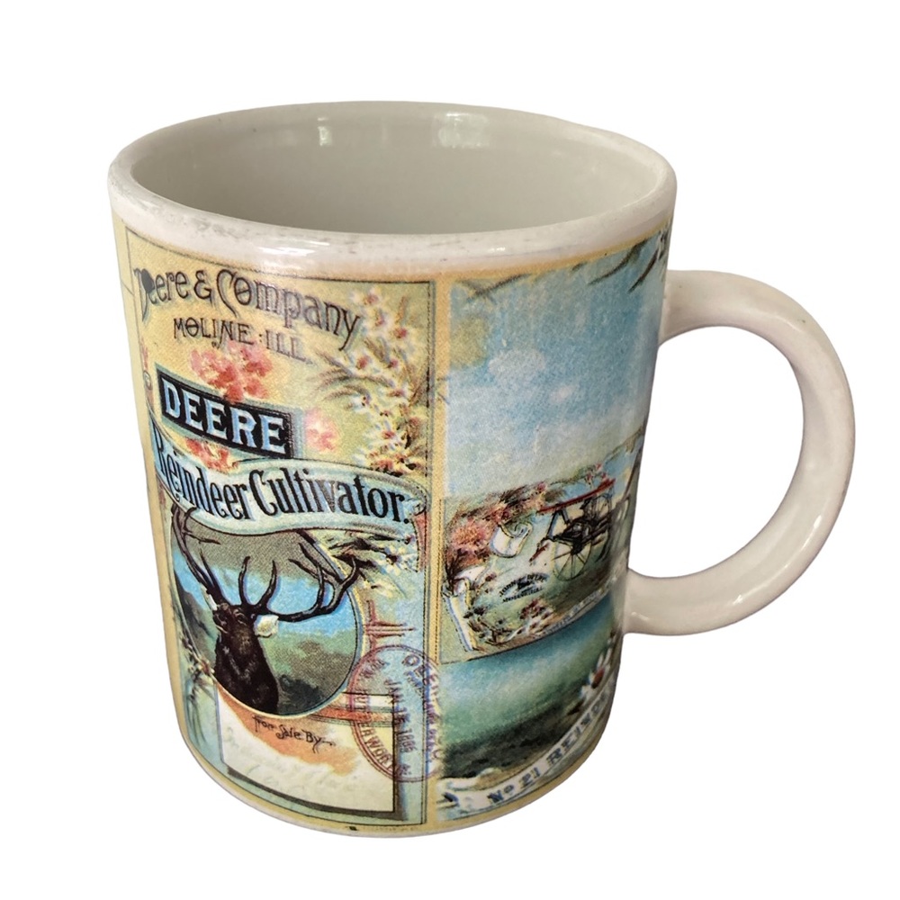 Gibson John Deere Licensed‎ Coffee Tea Mug Cup Reindeer Cultivator Nostalgic